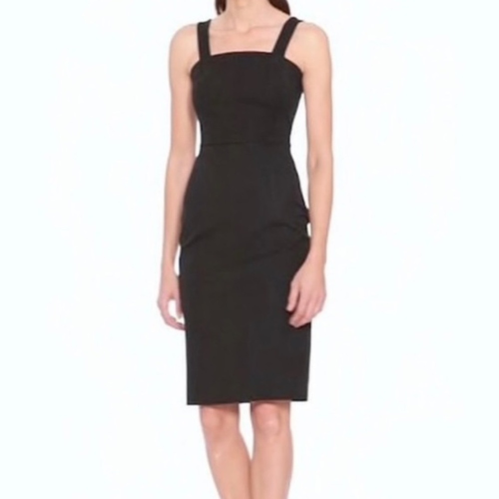 NWT Banana Republic LBD square neck midi dress Dress